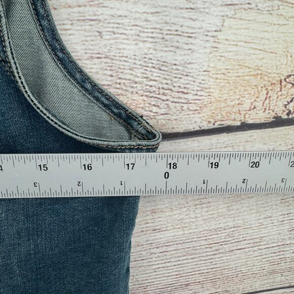 prAna Denim Jean Jacket Vest Women's Small Blue Medium Wash Trucker - Picture 7 of 8